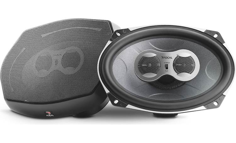 Focal Performance PC 710 Speakers with and without grille