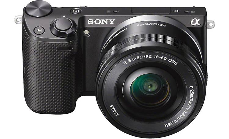 Sony Alpha NEX-5T 3X Zoom Lens Kit Front, higher angle