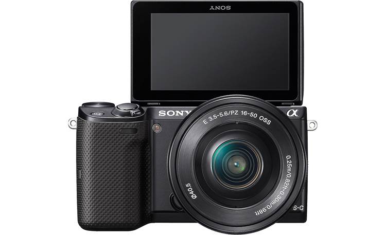 Sony Alpha NEX-5T 3X Zoom Lens Kit The LCD screen rotates 180-degrees for easy self-portraits