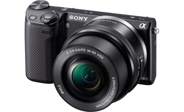 Sony Alpha NEX-5T 3X Zoom Lens Kit Front (lens extended)