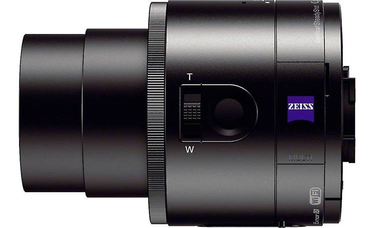 Sony Cyber-shot® DSC-QX100 Left side view (lens extended)