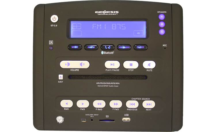 Genesis Technologies GT-2.0 Front panel of GT-2.0 DVD receiver