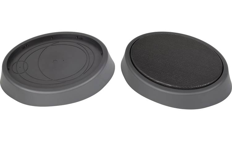 RetroSound RPOD9 Speaker pods with and without included grilles