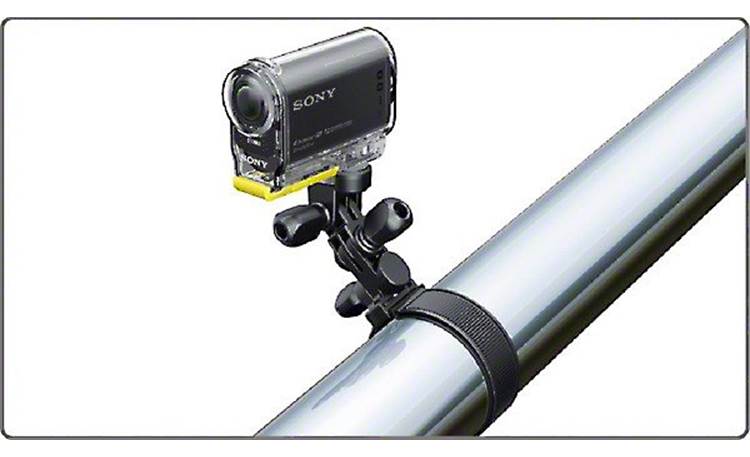 Sony HDR-AS30V/B Potential mounting suggestion (handlebar mount not included)