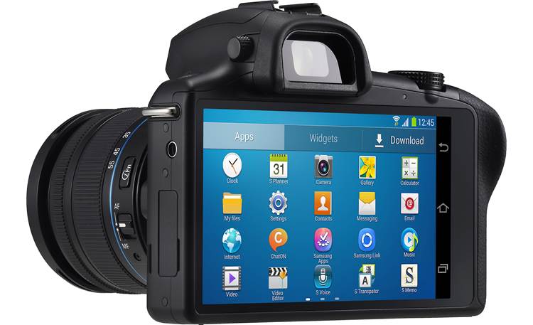 Samsung Galaxy NX-GN120 3/4 view, from rear left
