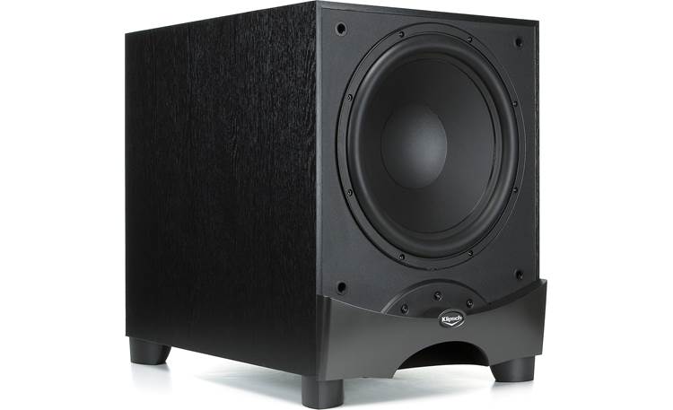 Klipsch Reference RW-12II Angled front view with grille removed