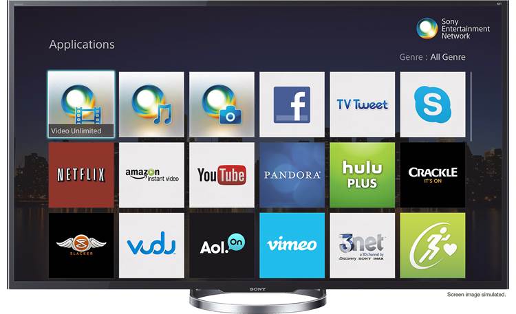 Sony XBR-55X850A Smart TV apps