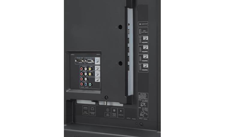 Sharp LC-90LE657U Back (A/V inputs)