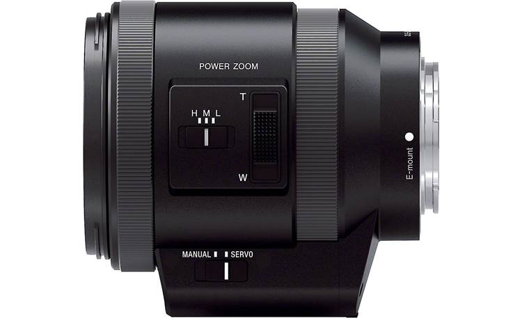 Sony SELP18200 18-200mm f/3.5-6.3 Featuring the lens's zoom controller