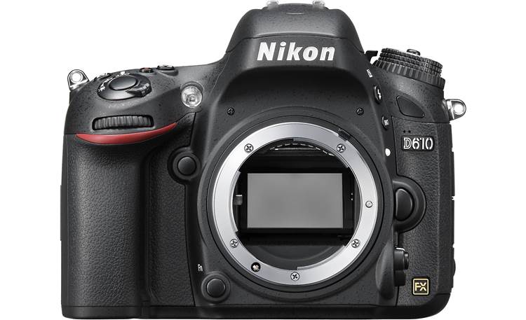 Nikon D610 Kit Front, straight-on (body only)