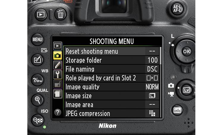 Nikon D610 Kit D610 shooting menu
