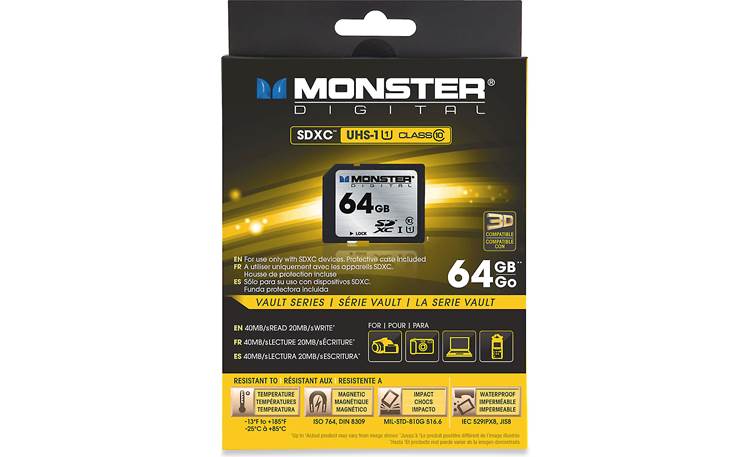 Monster Digital SDXC Memory Card Package front