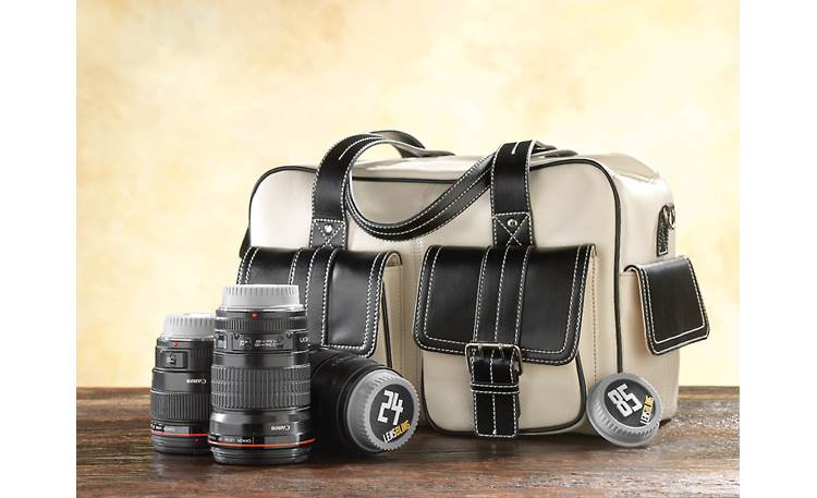 BlackRapid Lens Bling Shown with other lenses and camera bag (not included)