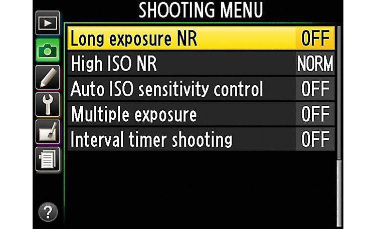 Nikon Df with 50mm f/1.8 lens Another view of the Df shooting menu