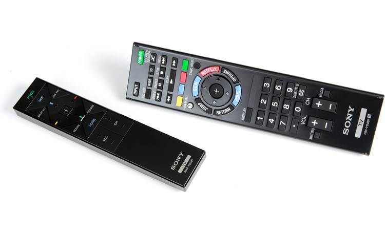 Sony XBR-65X850A Includes two remotes: A standard IR remote and an RF remote