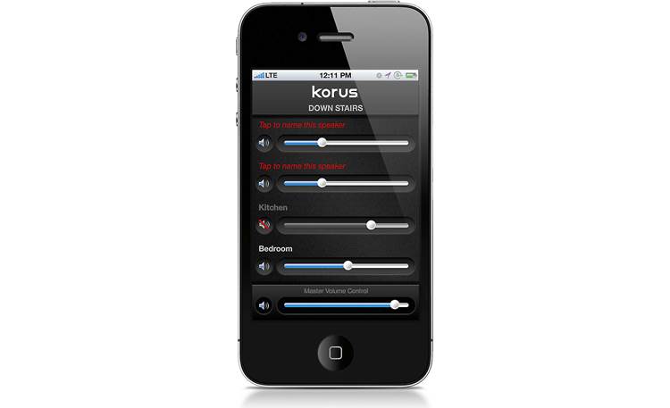 Korus V400 iPhone control screenshot