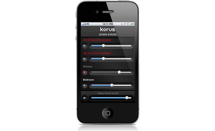 Korus V600 iPhone control screenshot