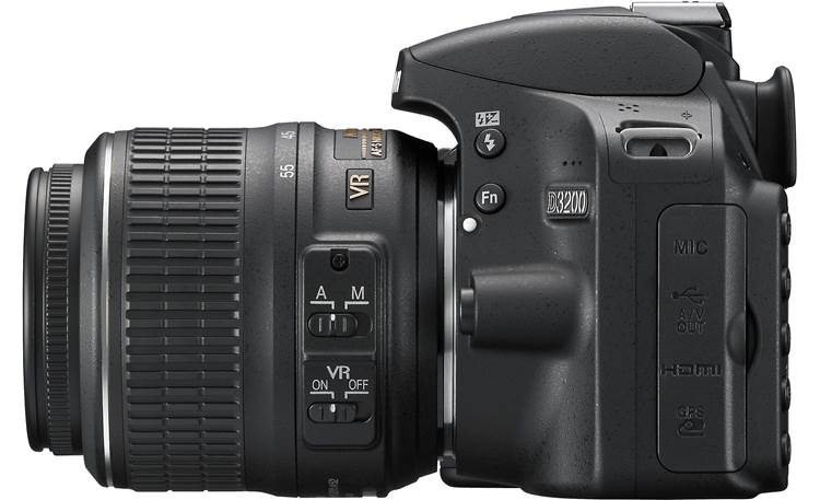Nikon D3200 Two Lens Kit Left side view