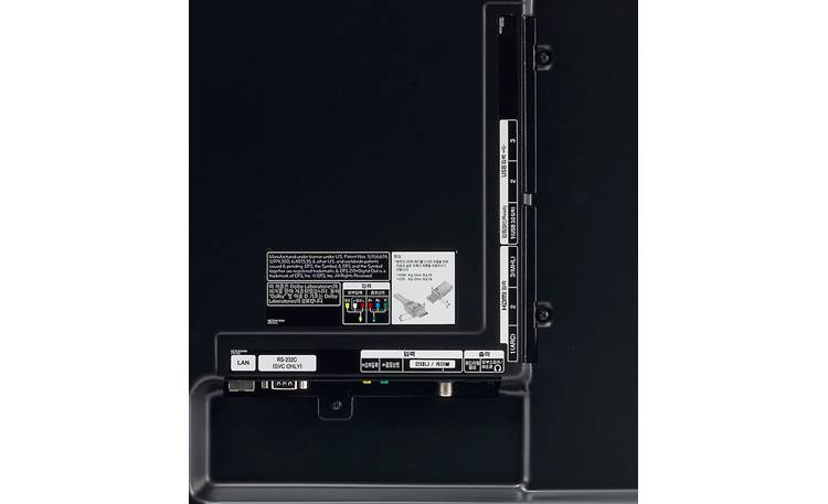 LG 55LA9700 Back (A/V inputs)