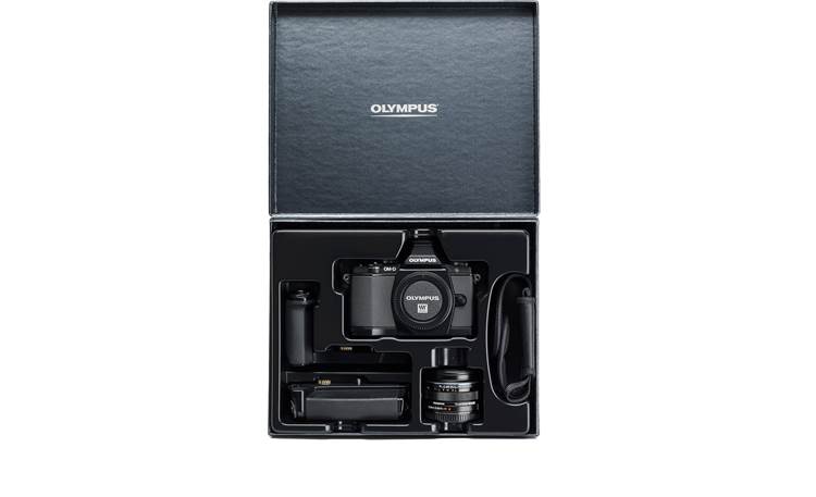 Olympus E-M5 Limited Edition Bundle Shown in packaging