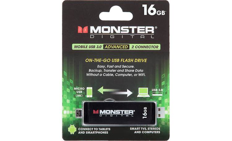 Monster Digital Advanced On-the-go Flash Drive Packaging