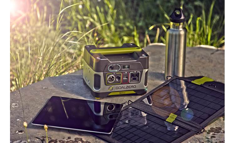 Goal Zero Yeti 150 Can be charged with a Goal Zero solar panel