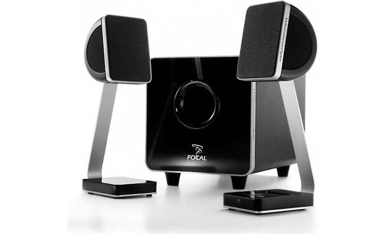 Focal XS® 2.1 Multimedia Sound System (Factory Refurbished) Satellite speakers pictured with subwoofer