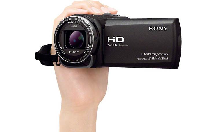 Sony HDR-CX430V Shown in hand for scale
