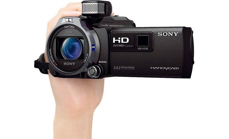 Sony HDR-PJ790V Shown in hand for scale