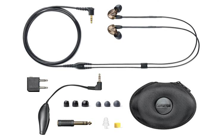 Shure SE535 With included accessories (shown in Bronze)