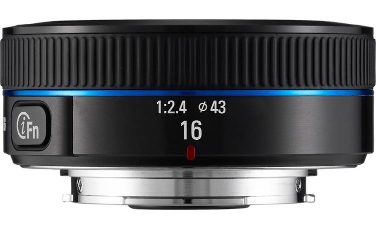 Samsung EX-W16NB 16mm f/2.4 Lens Top view (Black)