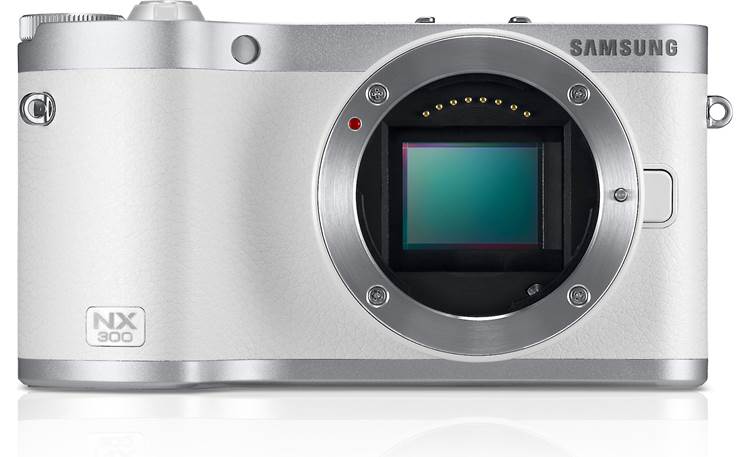 Samsung NX300 Front, straight-on (body only)