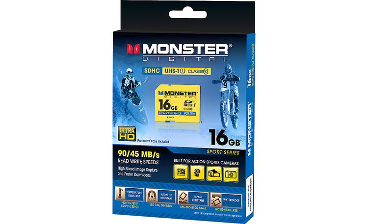 Monster Digital SDHC Memory Card Front of package