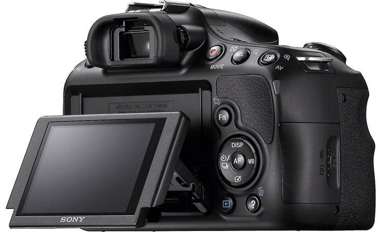 Sony SLT-A58K Kit LCD tilts up and down (full extension)