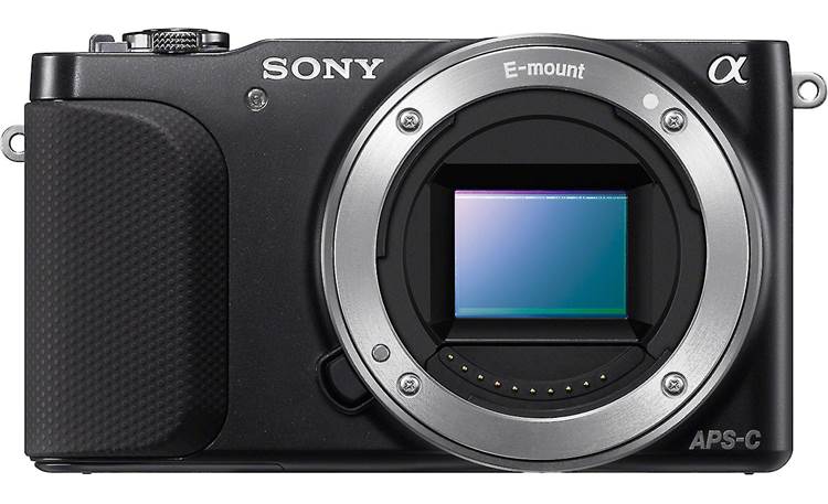 Sony Alpha NEX-3N Front, straight-on (body only)