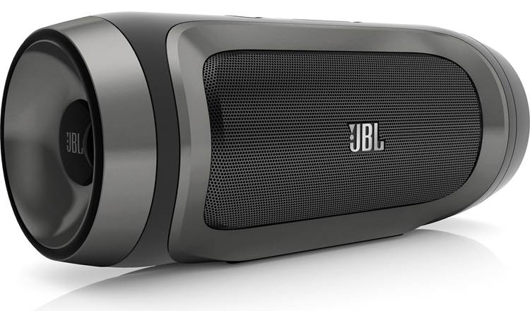 JBL Charge Black shadow - left front view