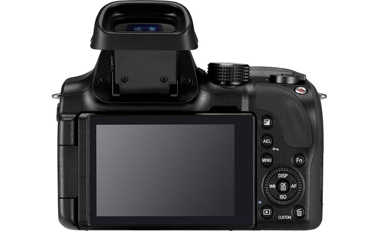 Samsung NX30 Zoom Kit Back, with viewfinder tilted up