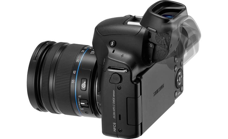 Samsung NX30 Zoom Kit The viewfinder tilts upward for different angles