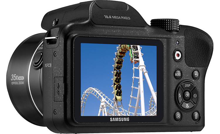 Samsung WB1100 The built-in viewscreen lets you frame shots in live mode