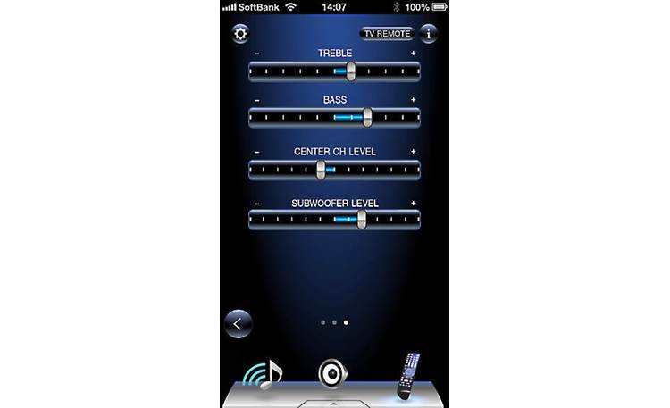 Onkyo TX-NR626 Onkyo's free remote app for Apple and Android
