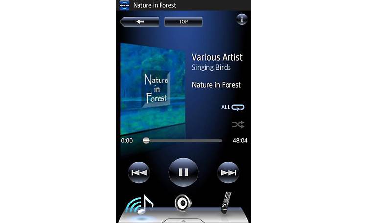 Onkyo TX-NR727 Onkyo's free remote app for Apple and Android