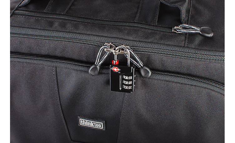 Think Tank Photo Airport Navigator Locking zippers keep valuable equipment safe