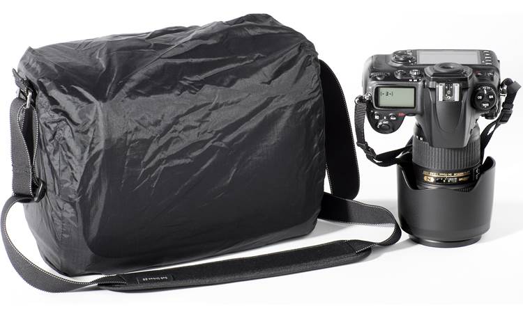 Think Tank Photo SubUrban Disguise™ 30 Shown with included rain cover and camera for scale
