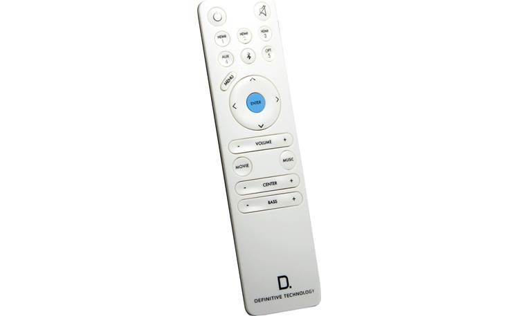 Definitive Technology SoloCinema Studio™ Remote with independent center-channel and subwoofer volume control