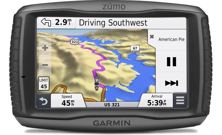 Garmin zūmo® 590LM 3D display of terrain