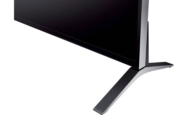 Sony XBR-55X850B Close-up view of stand, leg in outer position
