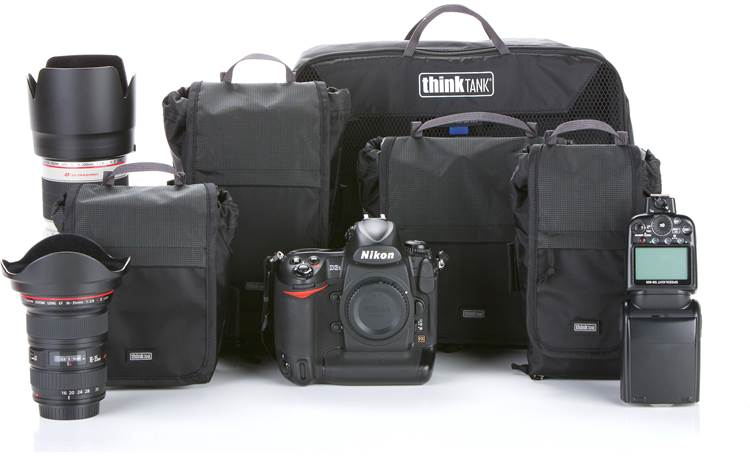 Think Tank Photo Modular Skin Set V2.0 Front, with camera and accessories (not included) for scale