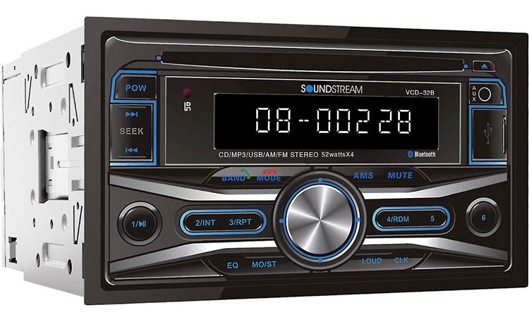 Soundstream VCD-32B The double-DIN design offers bigger buttons and a larger display