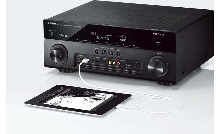 Yamaha AVENTAGE RX-A840 Connect your iPad or iPhone to play music and charge your device