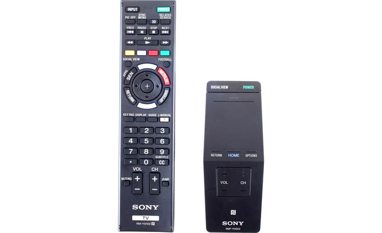 Sony KDL-55W950B Includes a touchpad remote and standard remote